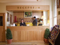 The reception at Nayland Hotel