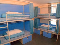 A typical dorm room at Hyde Park View Hostel