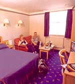 A typical room at Hyde Park Towers Hotel