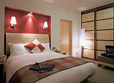 Modern rooms are characteristic of the hotel as a whole